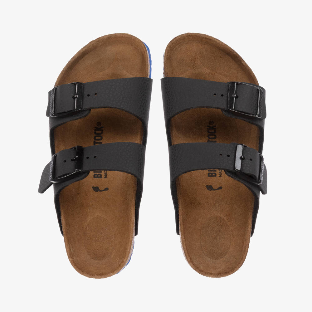 Birkenstock-Black & Blue Contrast Sole Arizona Sandals | Childrensalon