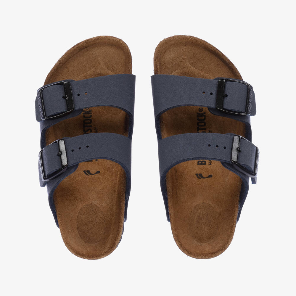 Birkenstock-Navy Blue Arizona Sandals | Childrensalon