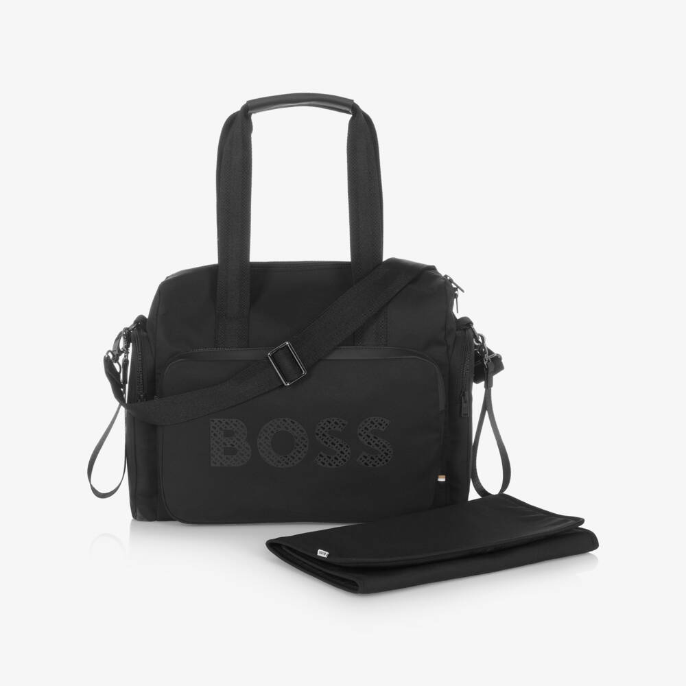 BOSS-Black Changing Bag with Tonal Logo (35cm) | Childrensalon