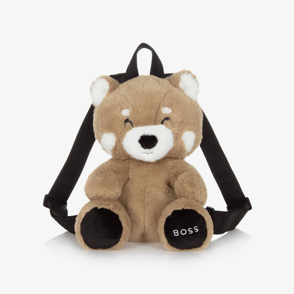 BOSS-Red Panda Faux Fur Backpack (28cm) | Childrensalon