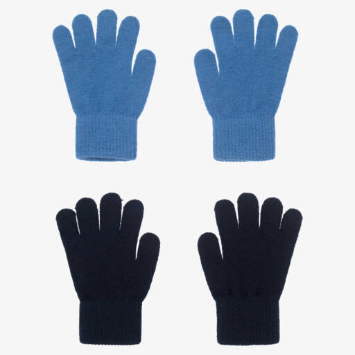 CeLaVi-Blue Knitted Gloves (2 Pack) | Childrensalon