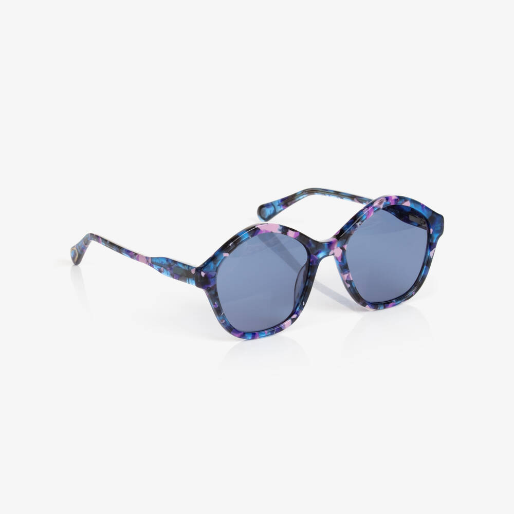 Chloé-Girls Blue & Pink Sunglasses | Childrensalon