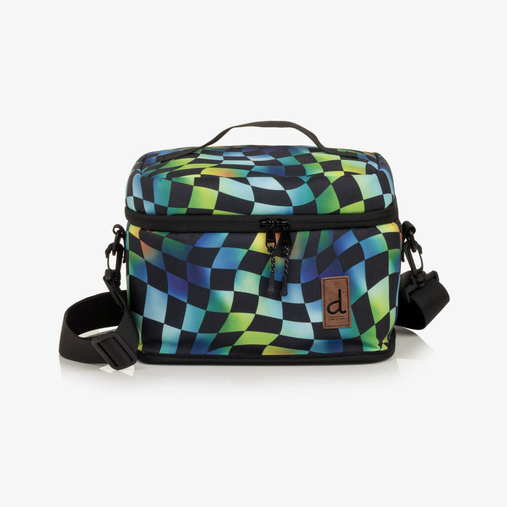 Deux par Deux-Boys Multicolour Check Print Lunch Bag (25cm) | Childrensalon