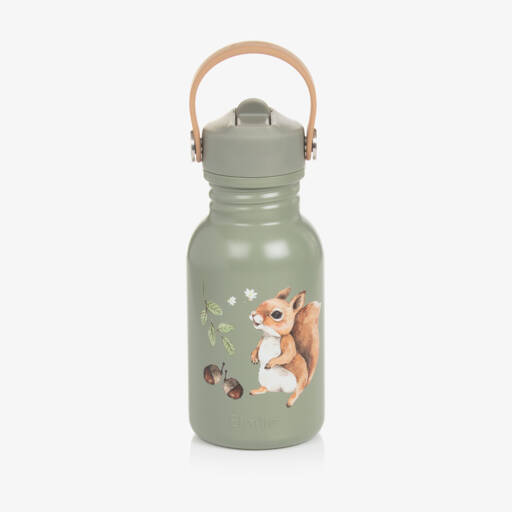 Elodie-Green Chipmunk Water Bottle (16cm) | Childrensalon