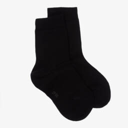 Childrensalon Occasions-Boys Black Cotton Single-Breasted Suit | Childrensalon