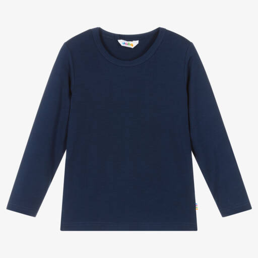 Joha-Navy Blue Organic Bamboo Top | Childrensalon
