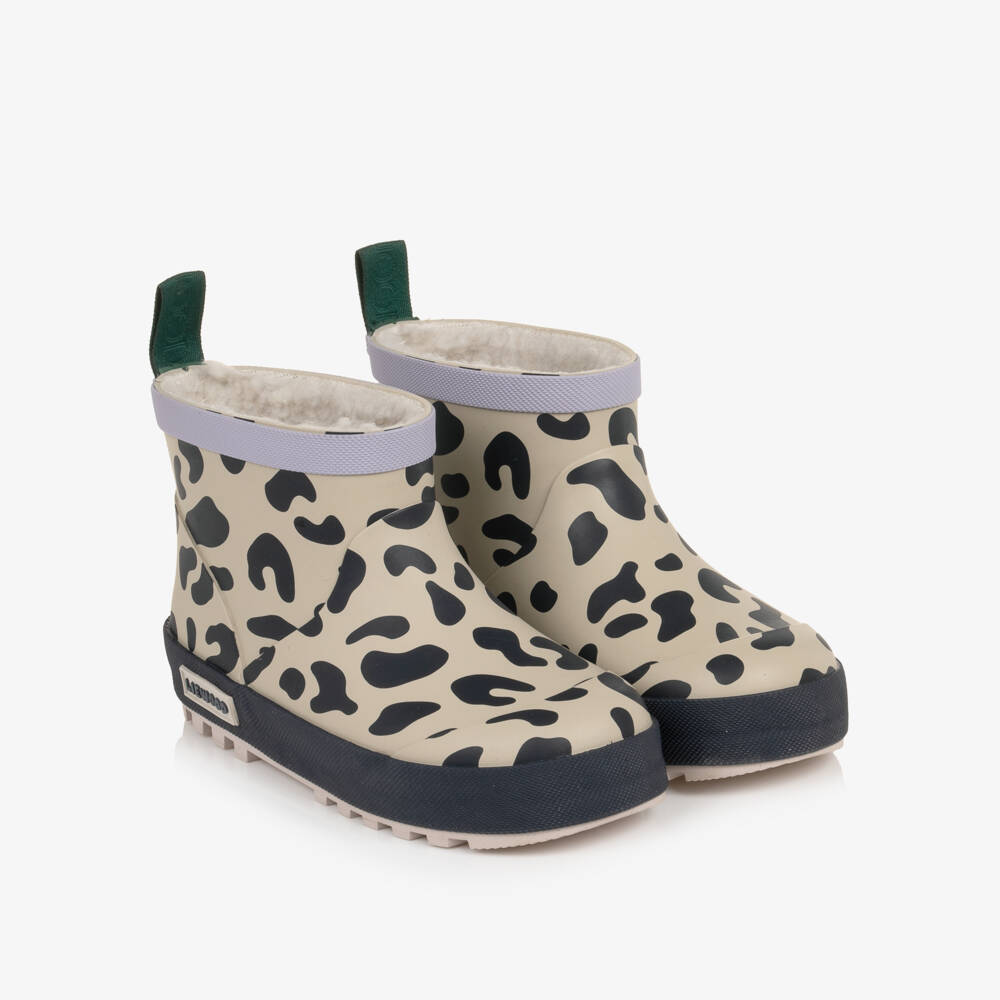 Liewood-Girls Leopard Print Jesse Thermo Rainboots | Childrensalon
