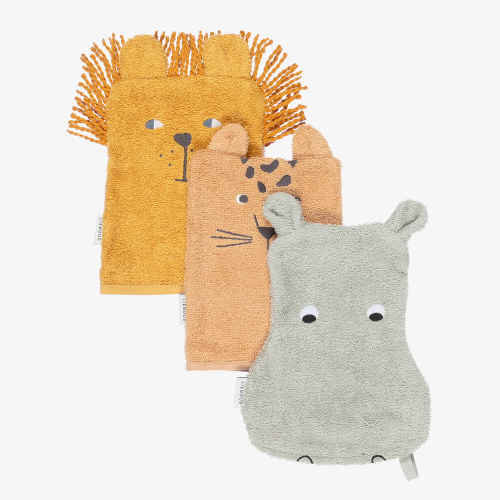 Liewood-Organic Washcloths (3 Pack) | Childrensalon