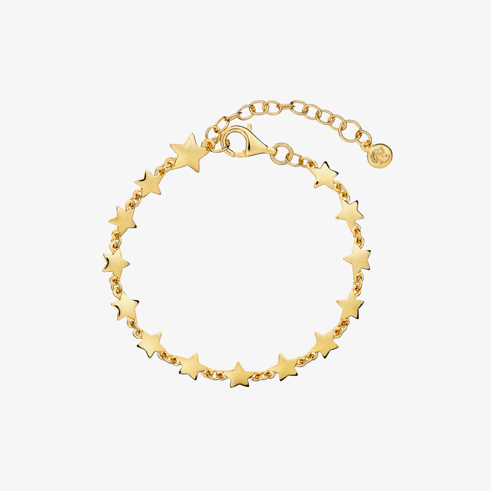 Little Star-Girls Gold Plated Multiple Stars Bracelet | Childrensalon