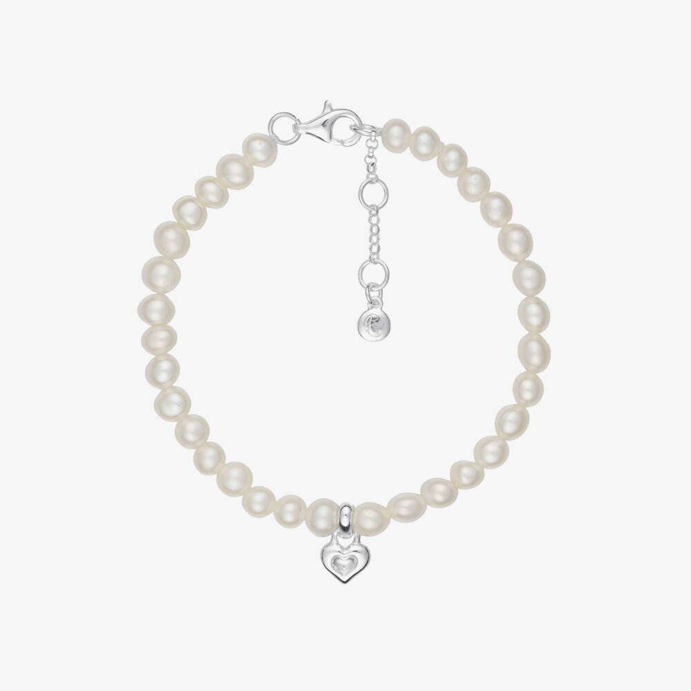 Little Star-Girls Ivory Freshwater Pearl Bracelet | Childrensalon
