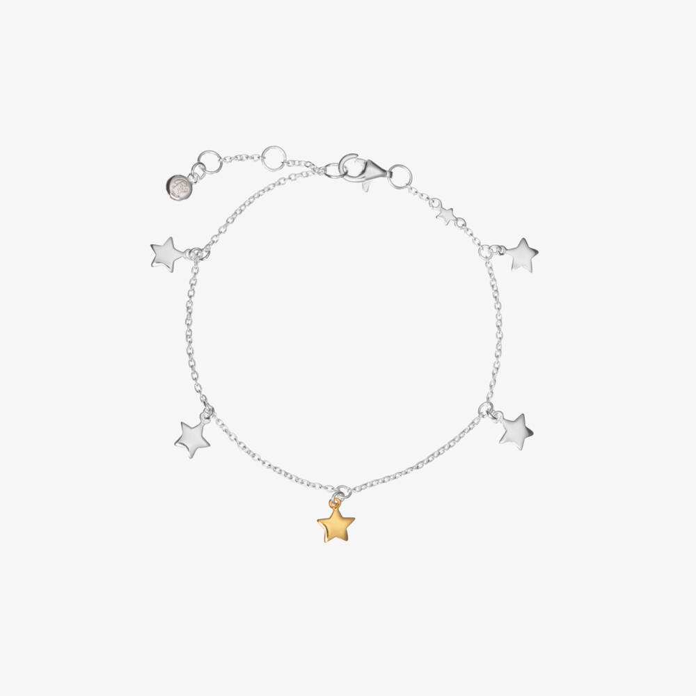 Little Star-Girls Sterling Silver Star Bracelet | Childrensalon