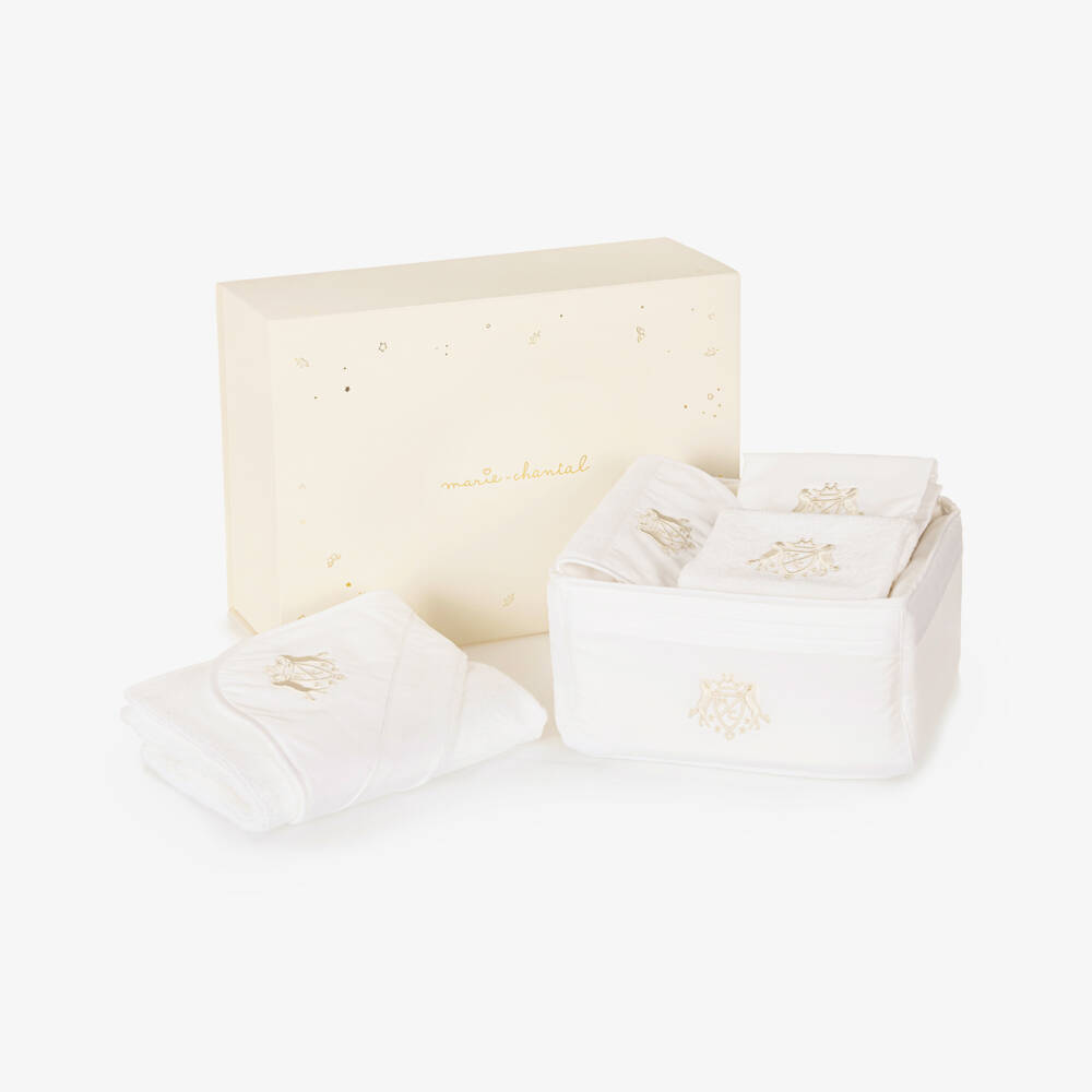 Marie-Chantal-The Crest Nursery Essentials Cotton Baby Gift Set | Childrensalon