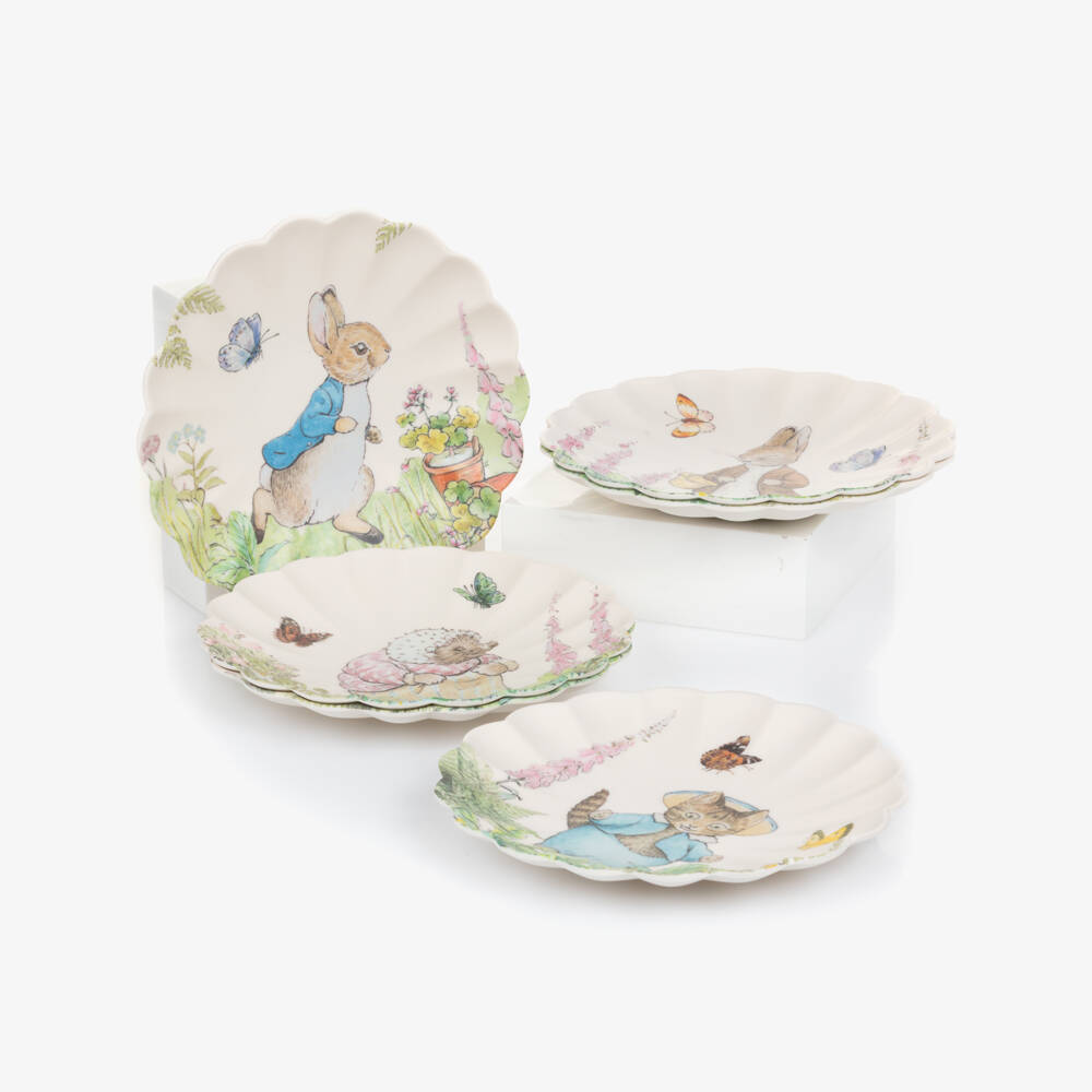 Meri Meri-Beige Peter Rabbit Melamine Plates (6 pack) | Childrensalon