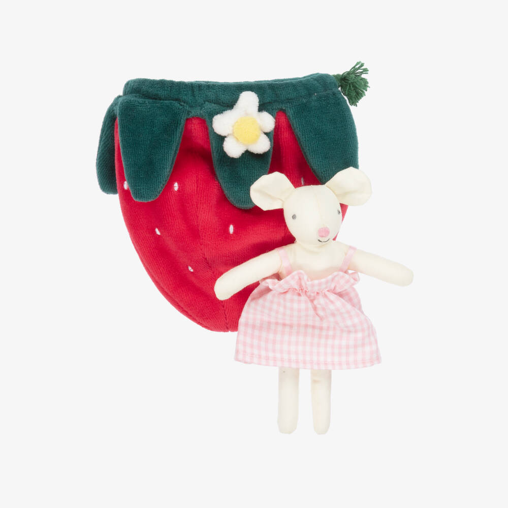 Meri Meri-Girls Mouse Doll & Strawberry Pouch Set (15cm) | Childrensalon
