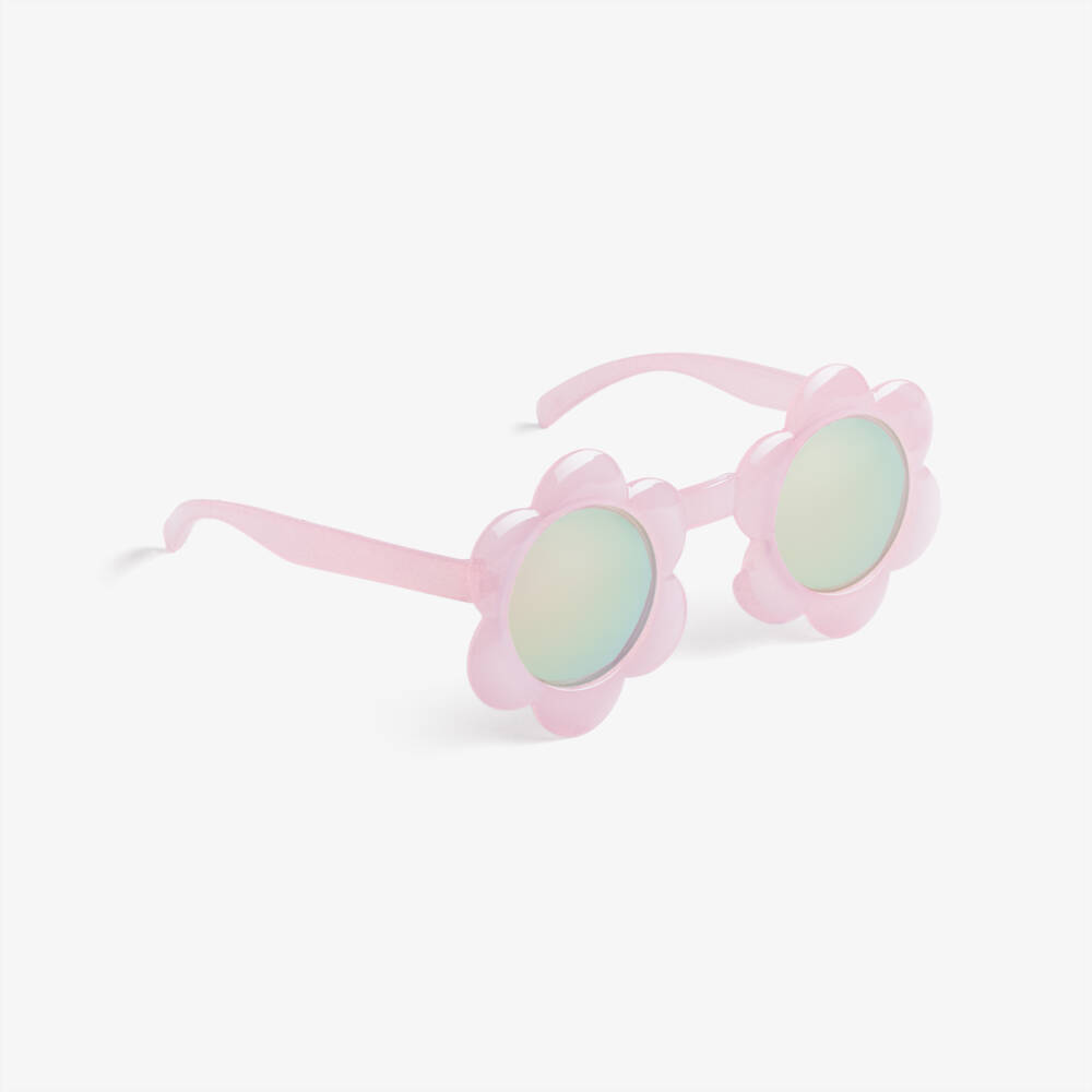 Molo-Girls Pink Flower Sunglasses (UVA/UVB) | Childrensalon