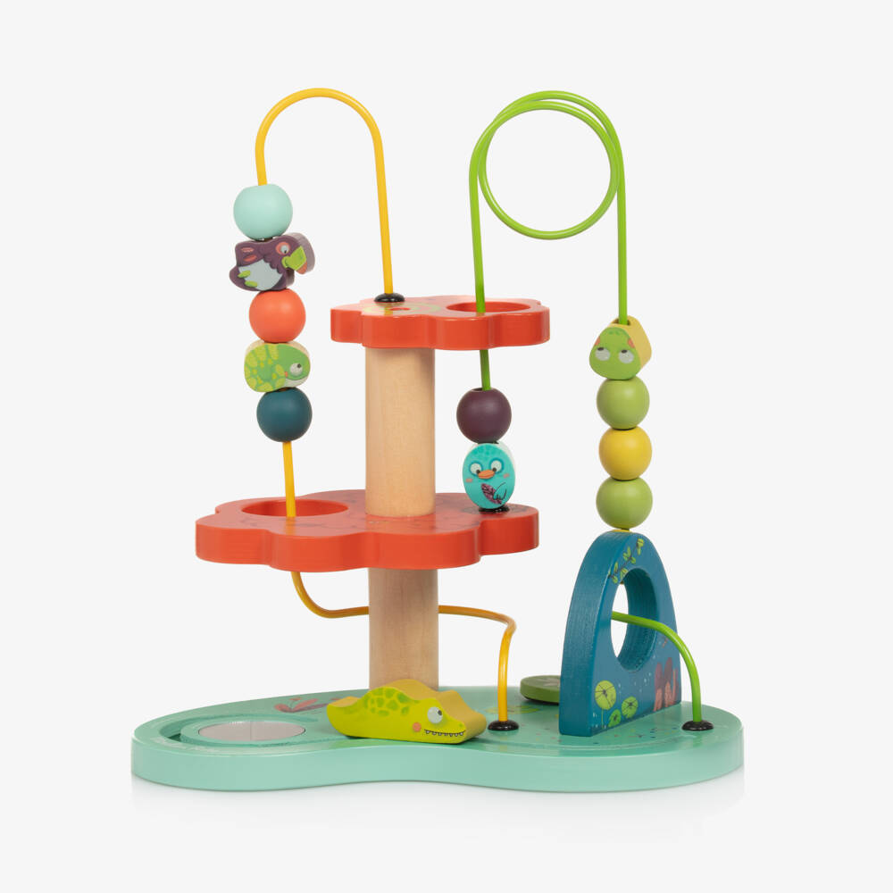 Moulin Roty-Wooden Jungle Bead Activity Toy (23cm) | Childrensalon