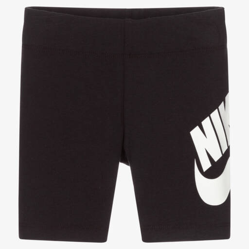 Nike-Girls Black Cycling Shorts | Childrensalon