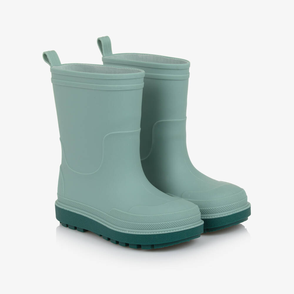 Playshoes-Green  Rubber Rain Boots | Childrensalon