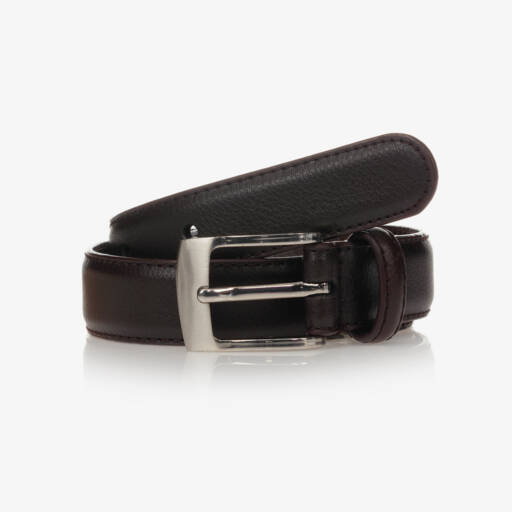 Romano-Boys Brown Leather Belt  | Childrensalon