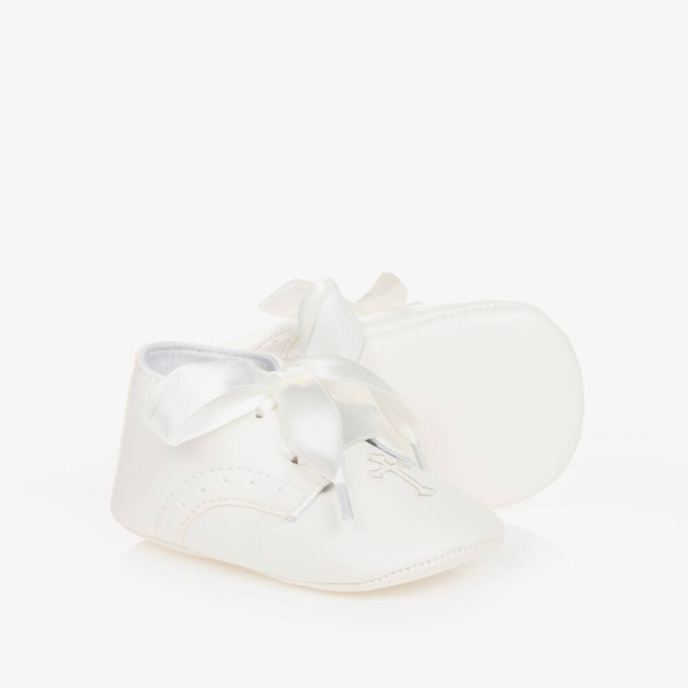 Sevva-Ivory Pre-Walker Ceremony Shoes | Childrensalon