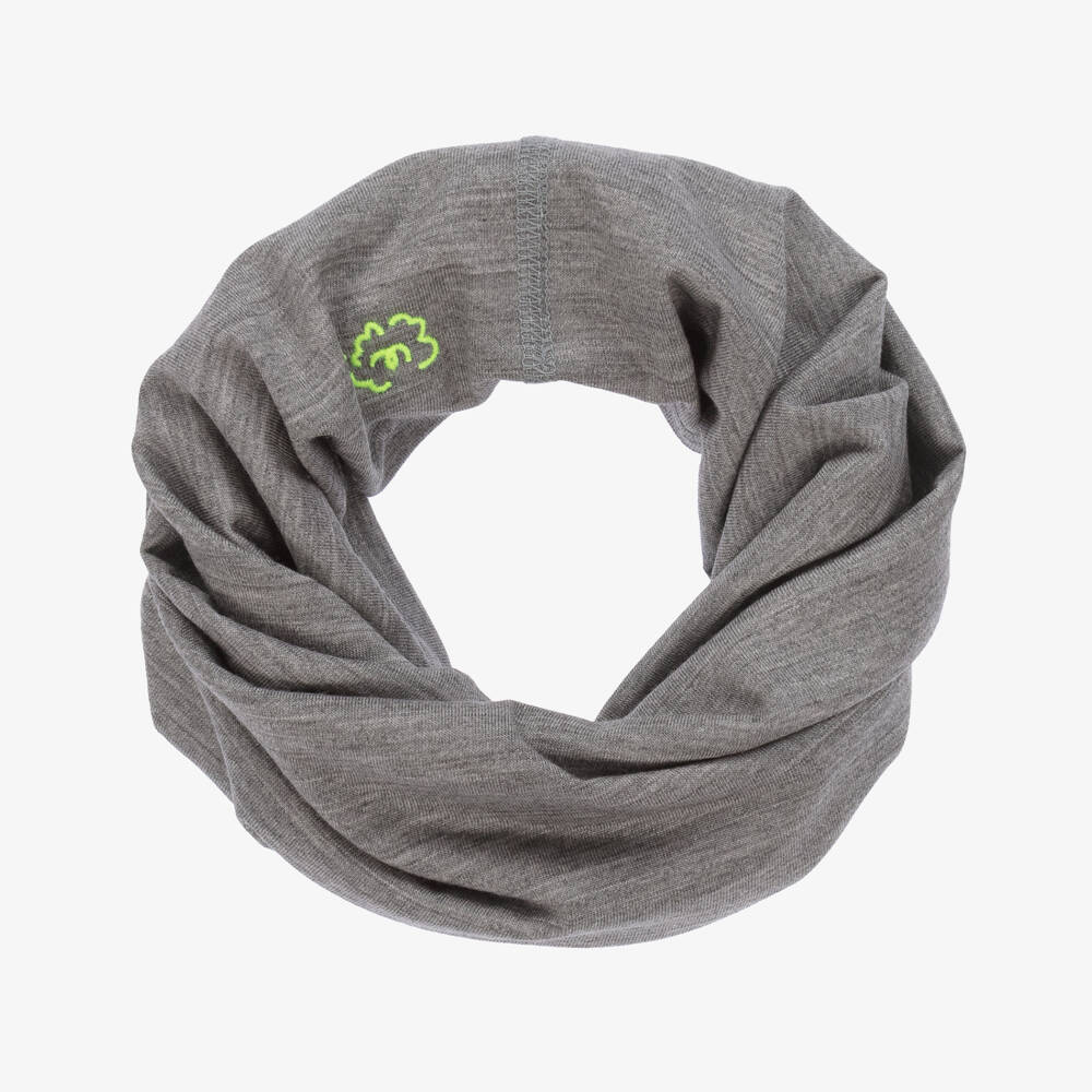 Smalls Merino-Grey Marl Merino Wool Snood | Childrensalon