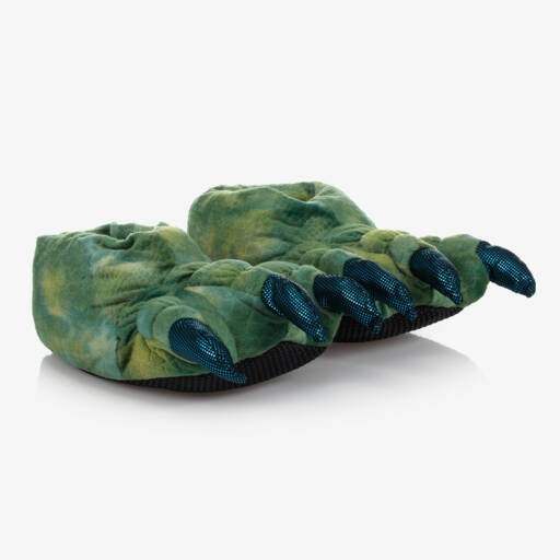 Souza-Green Dragon Feet Slippers | Childrensalon