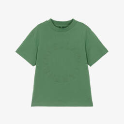 Stella McCartney Kids-Boys Ivory Cotton Cargo Shorts with Patches | Childrensalon