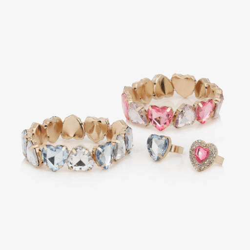 Super Smalls-Girls Heart to Heart Bracelets & Rings Set | Childrensalon