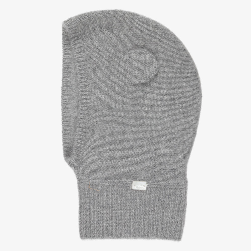 Tartine et Chocolat-Grey Cashmere Knit Balaclava | Childrensalon