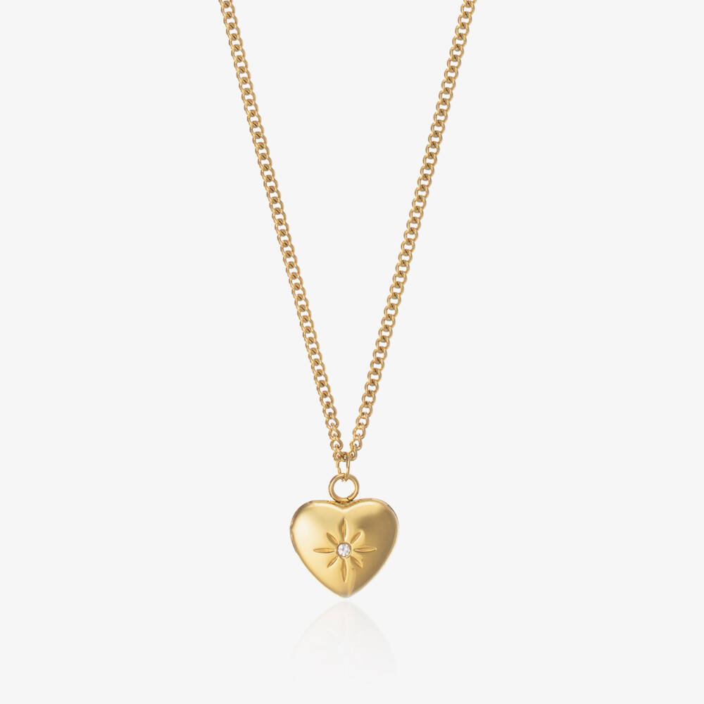 Treat Republic-Personalised Heart Necklace (45cm) | Childrensalon