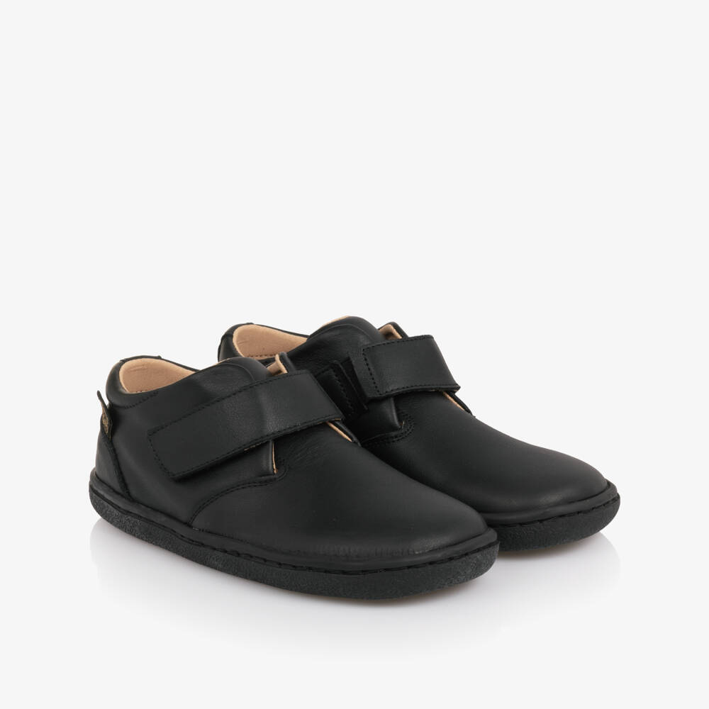 Young Soles-Black Leather Barefoot Shoes | Childrensalon